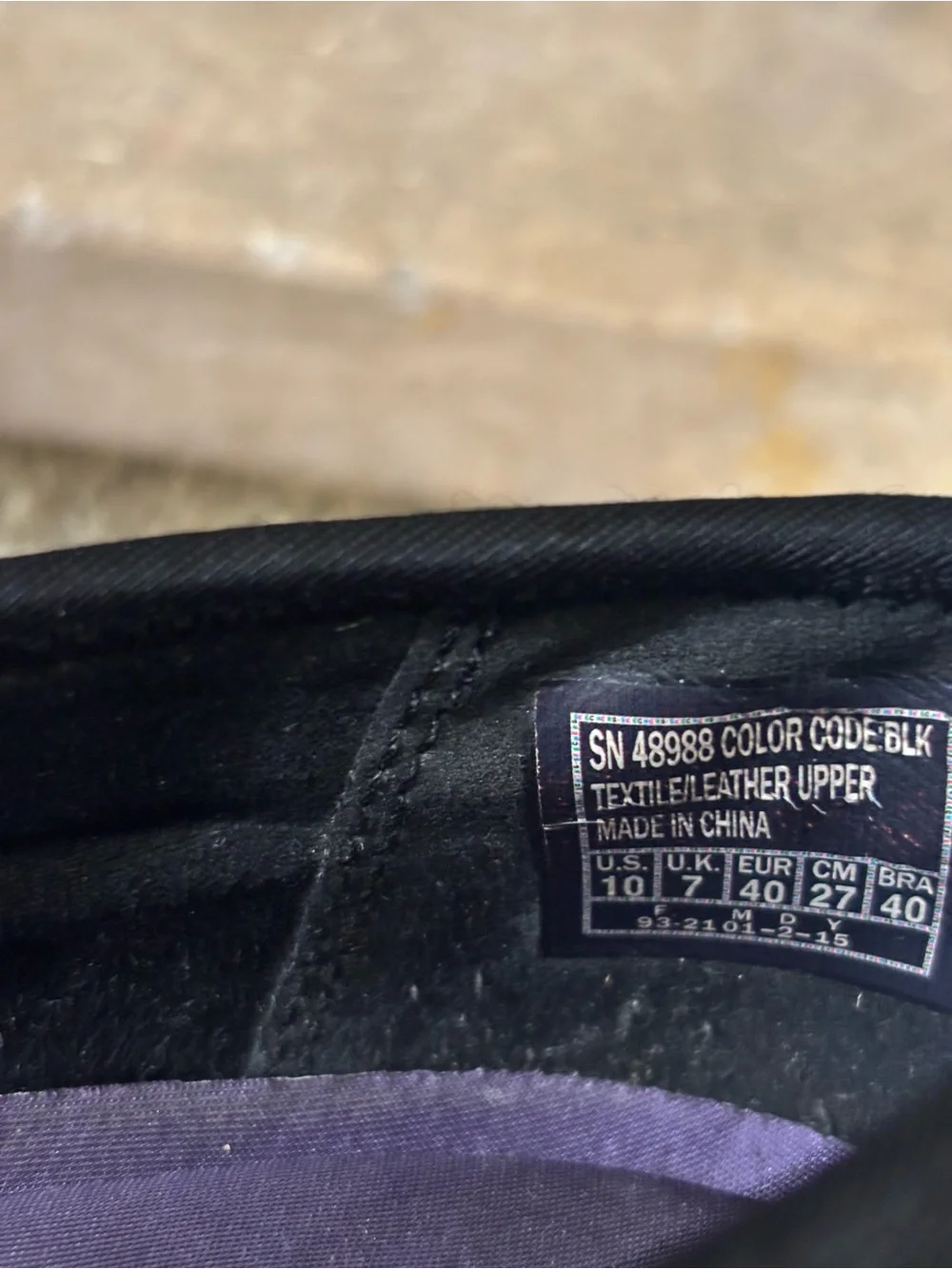 Skechers Relaxed Fit: Career - 9 To 5 Suede black slip on comfort shoe size 10